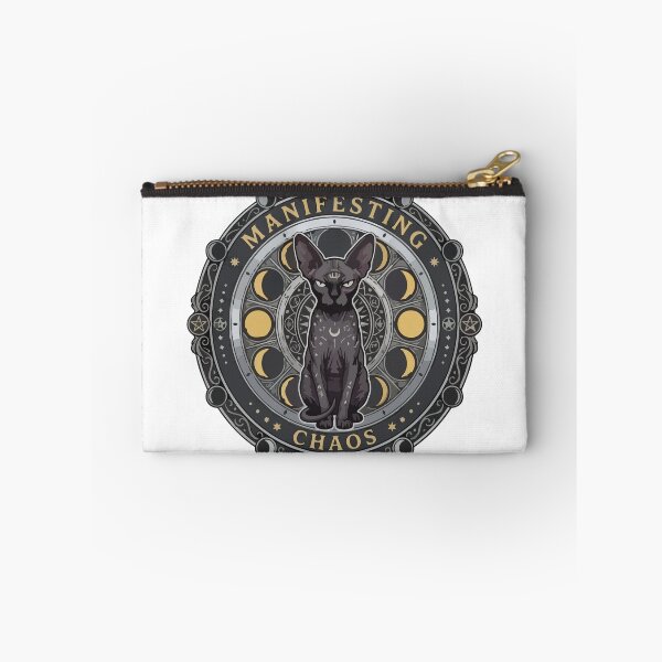 Item preview, Moon Phase Sphynx Cat Manifesting Chaos Occult Art designed and sold by Arc2020.