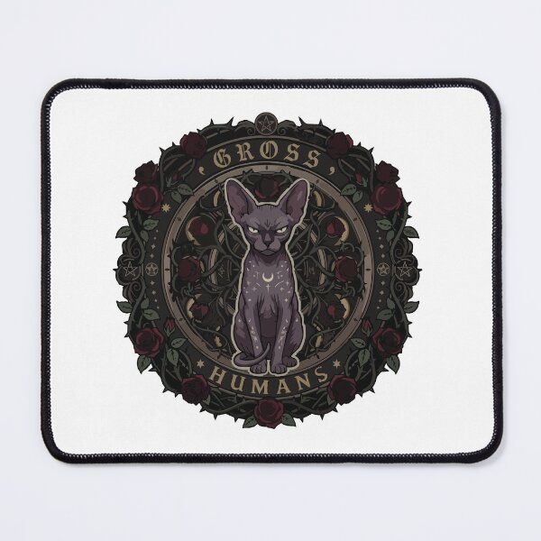 Item preview, Introvert Sphynx Cat Gross Humans Gothic Wreath designed and sold by Arc2020.