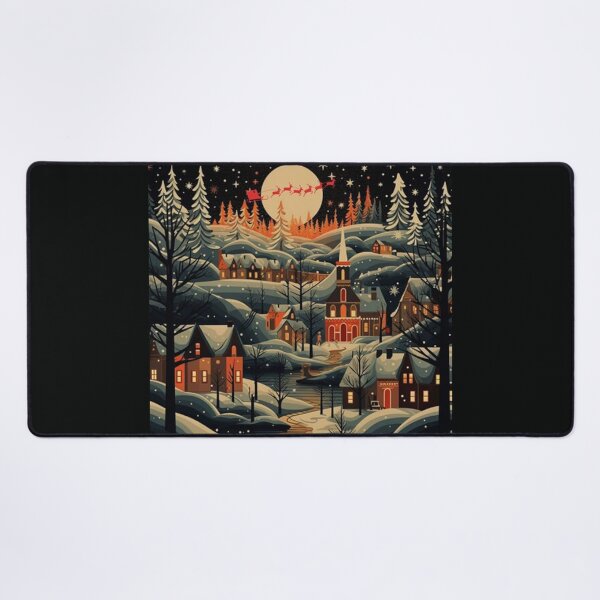 Item preview, Magical Christmas Village With Santa And His Sleigh designed and sold by GaffaDesigns.