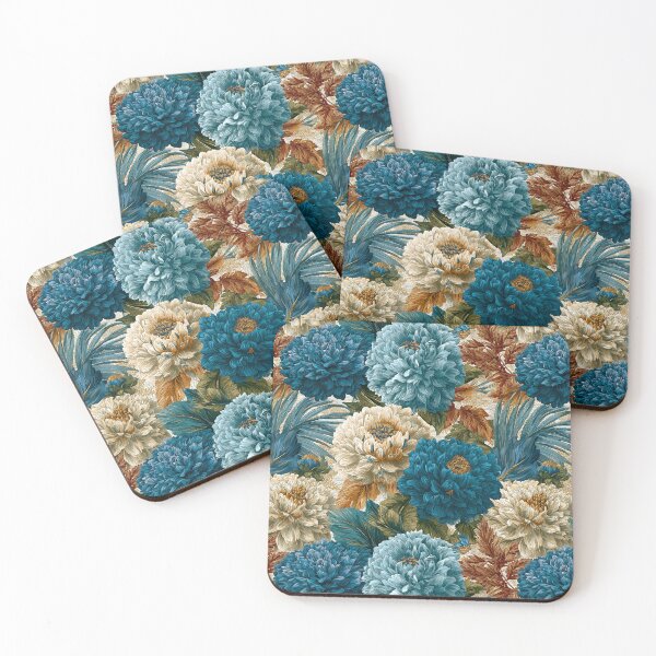 Item preview, Charming Dahlias Floral  - Birth Flower Pattern  - Housewarming Gifts designed and sold by RoyalStarsPatts.