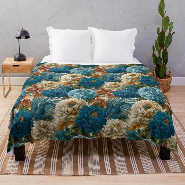 Item preview, Charming Dahlias Floral - Birth Flower Pattern - Housewarming Gifts designed and sold by RoyalStarsPatts.
