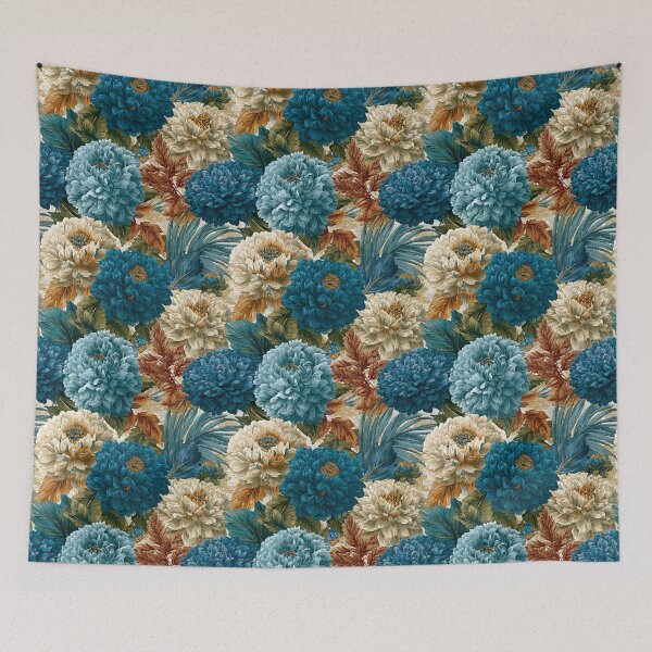 Item preview, Charming Dahlias Floral  - Birth Flower Pattern  - Housewarming Gifts designed and sold by RoyalStarsPatts.