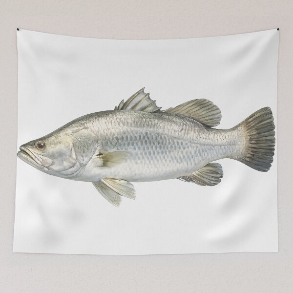 Item preview, Barramundi Watercolour — Australian Sport Fish designed and sold by Jaruart.