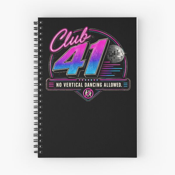 Item preview, 41 (forty-ooooone) SIDEWAYS SOCIETY COLLECTION - DJ COLLECTION - Club 41 Nightclub logo - No Vertical Dancing Allowed v1 designed and sold by WheelieGdArt.