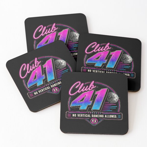 Item preview, 41 (forty-ooooone) SIDEWAYS SOCIETY COLLECTION - DJ COLLECTION - Club 41 Nightclub logo - No Vertical Dancing Allowed v1 designed and sold by WheelieGdArt.