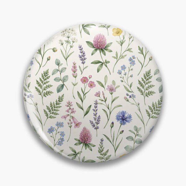 Item preview, Wildflower Garden – Elegant Watercolor Botanical Seamless Pattern designed and sold by Jandedan.