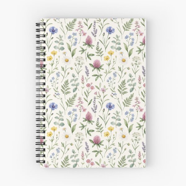 Item preview, Wildflower Garden – Elegant Watercolor Botanical Seamless Pattern designed and sold by Jandedan.