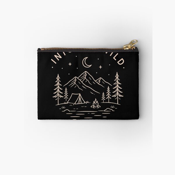 Item preview, Into the Wild | Minimal Camping Mountain Nature T-Shirt | Adventure Line Art Design designed and sold by Lynn Creates.
