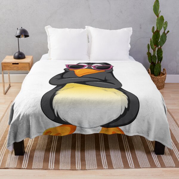 Item preview, Cool Penguin Wearing Sunglasses – Cute Cartoon Animal Illustration designed and sold by HesselKelvin.