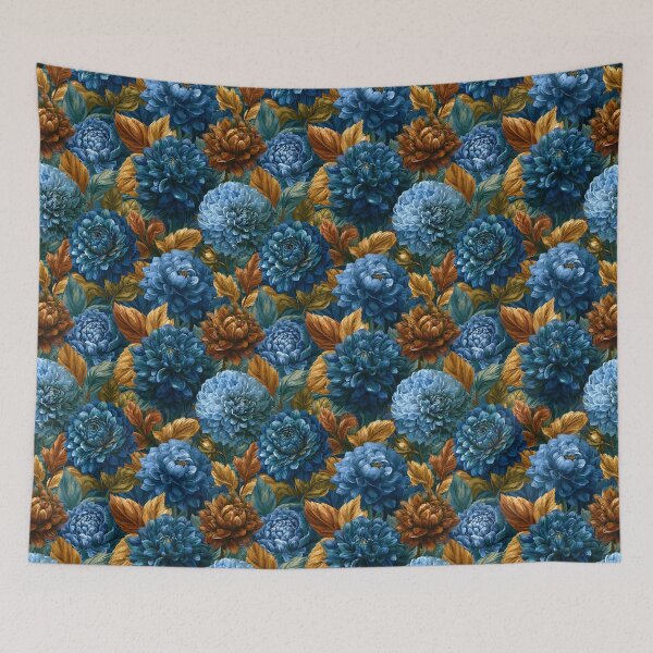 Item preview, Elegant Dahlias Floral  - Birth Flower Pattern  - Moms Day Gifts designed and sold by RoyalStarsPatts.