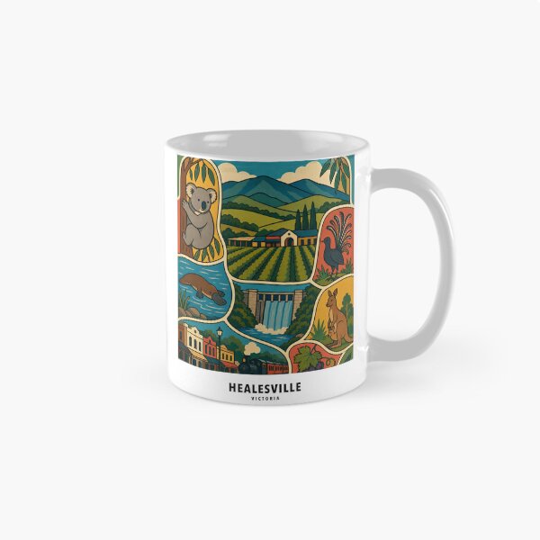 Item preview, Healesville Wildlife Vineyards Maroondah Reservoir and Heritage Railway designed and sold by Print My Town.