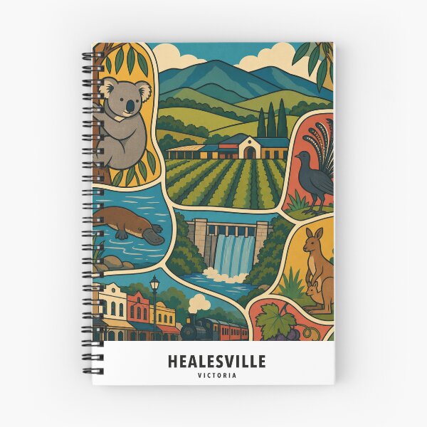Item preview, Healesville Wildlife Vineyards Maroondah Reservoir and Heritage Railway designed and sold by Print My Town.
