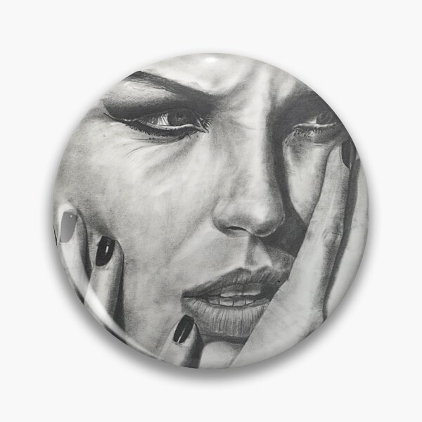 Item preview, Realism Woman Portrait Drawing – Emotion & Despair Art designed and sold by BoyanVBart.