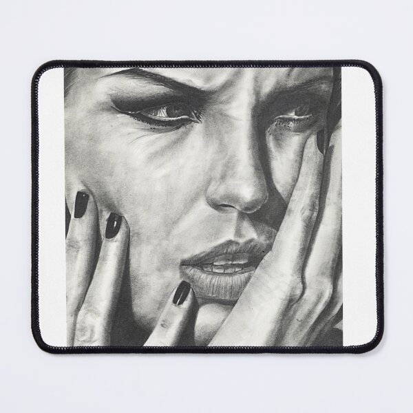 Item preview, Realism Woman Portrait Drawing – Emotion & Despair Art designed and sold by BoyanVBart.