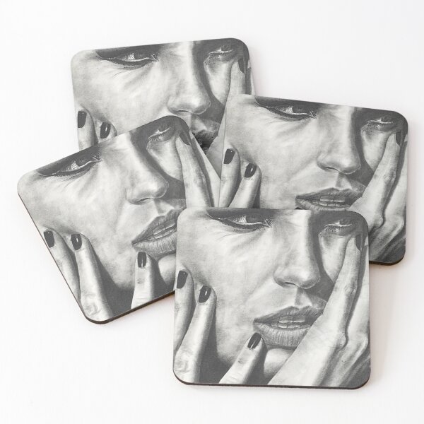 Item preview, Realism Woman Portrait Drawing – Emotion & Despair Art designed and sold by BoyanVBart.