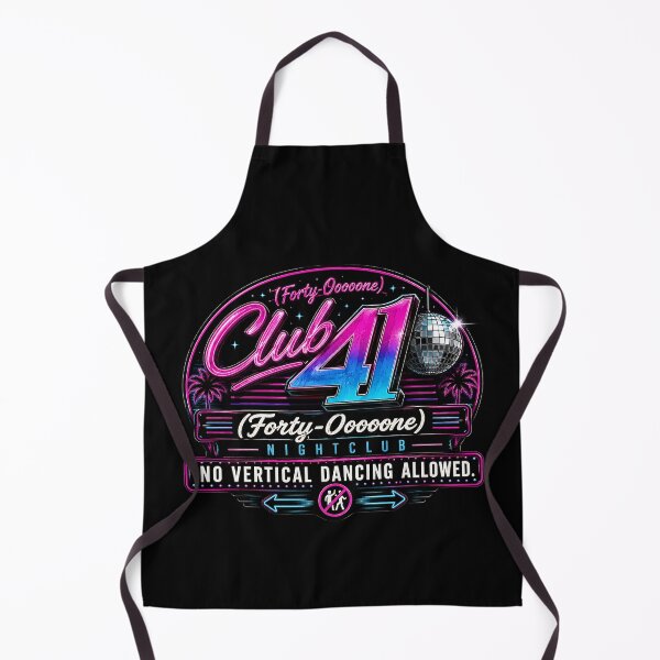 Item preview, 41 (forty-ooooone) SIDEWAYS SOCIETY COLLECTION - DJ COLLECTION - Club 41 Nightclub logo - No Vertical Dancing Allowed v2 designed and sold by WheelieGdArt.