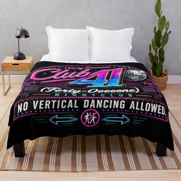 Item preview, 41 (forty-ooooone) SIDEWAYS SOCIETY COLLECTION - DJ COLLECTION - Club 41 Nightclub logo - No Vertical Dancing Allowed v2 designed and sold by WheelieGdArt.