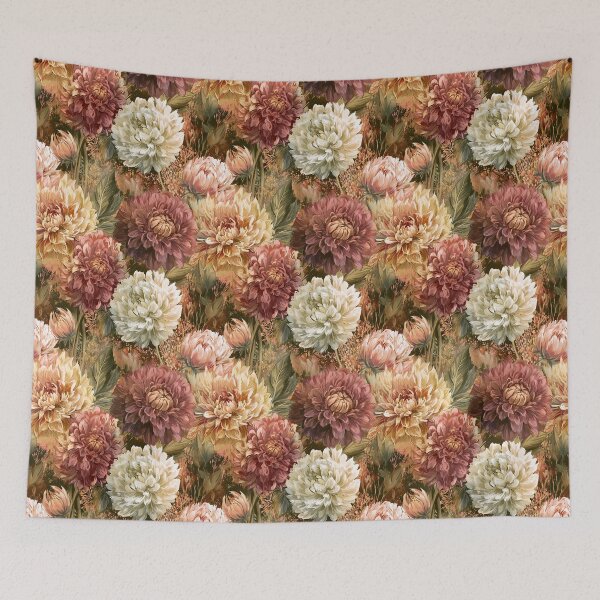 Item preview, Blooming Dahlias Flower  - Birthday Flower Pattern  - Mothers Day Gift For Mom designed and sold by RoyalStarsPatts.