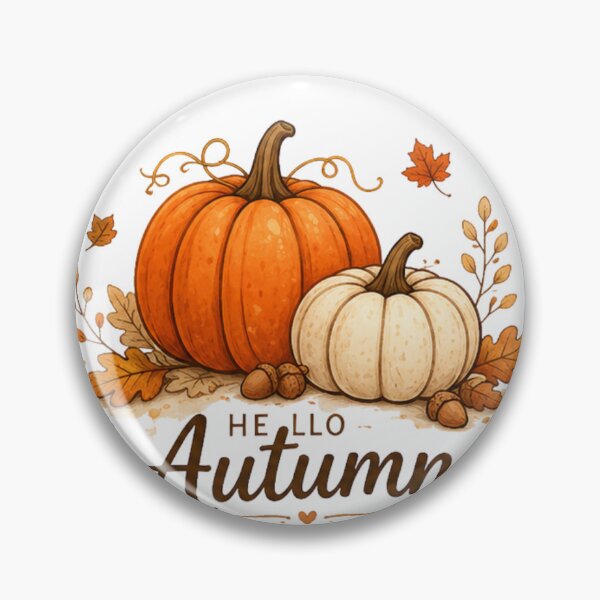 Item preview, Hello Autumn Pumpkin Fall Harvest designed and sold by Moonya26.