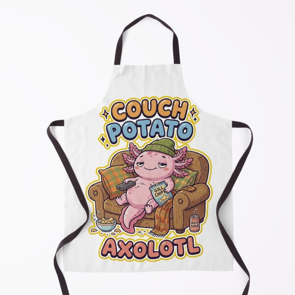 Item preview, Couch Potato Axolotl designed and sold by LOVEARTDESIGN.
