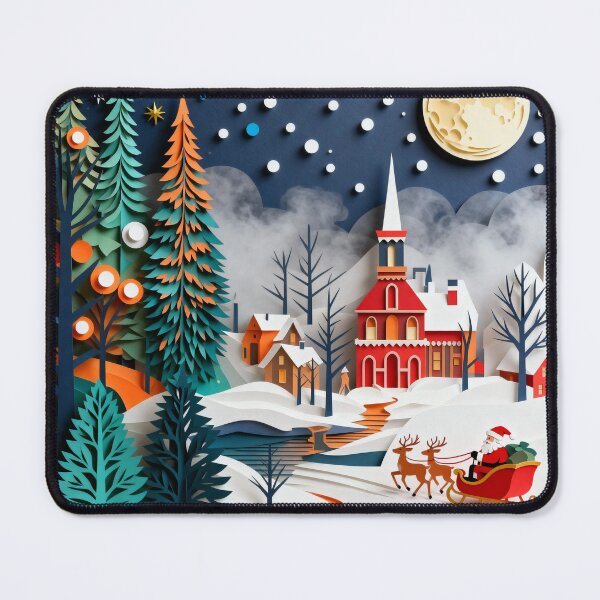 Item preview, Magical Christmas Village With Santa And His Sleigh designed and sold by GaffaDesigns.