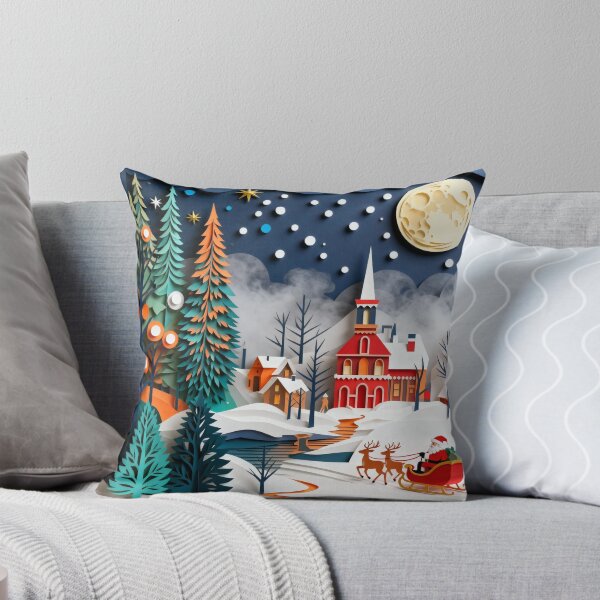 Item preview, Magical Christmas Village With Santa And His Sleigh designed and sold by GaffaDesigns.