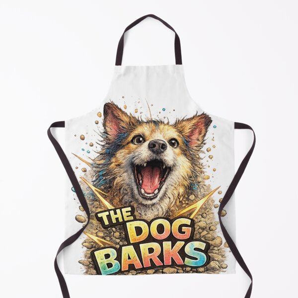 Item preview, The Dog Barks – Funny Colorful Dog designed and sold by CMA Design Studio.