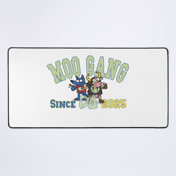 Item preview, Moo Gang Vintage Varsity Mascot Funny Cow Blue Wolf Artist Athletic College Streetwear Graphic designed and sold by DesignArtist.ia.