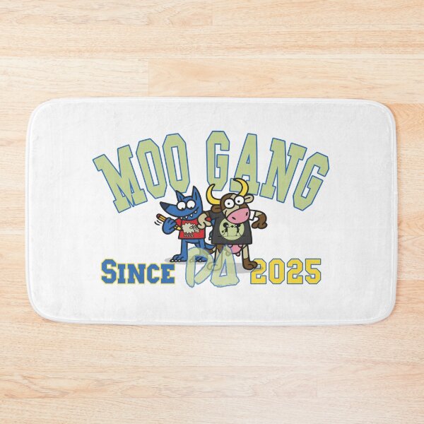 Item preview, Moo Gang Vintage Varsity Mascot Funny Cow Blue Wolf Artist Athletic College Streetwear Graphic designed and sold by DesignArtist.ia.
