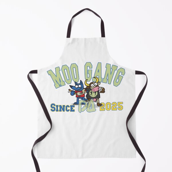 Item preview, Moo Gang Vintage Varsity Mascot Funny Cow Blue Wolf Artist Athletic College Streetwear Graphic designed and sold by DesignArtist.ia.