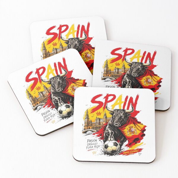Item preview, Spain - World Cup 2026 - Furia Roja - Pasión Orgullo Furia Roja - Vamos España! - Plaza De España designed and sold by cozygamerstore.