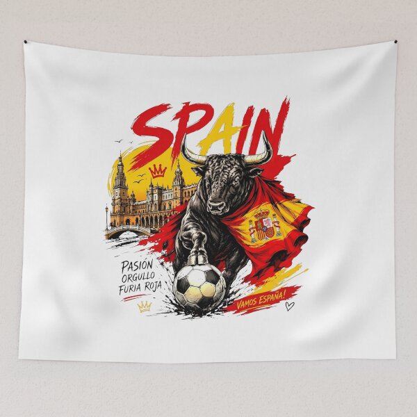 Item preview, Spain - World Cup 2026 - Furia Roja - Pasión Orgullo Furia Roja - Vamos España! - Plaza De España designed and sold by cozygamerstore.
