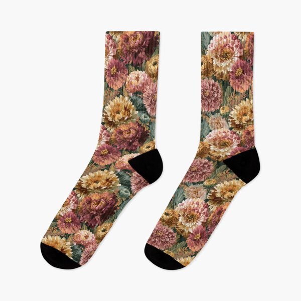 Item preview, Stunning Dahlias Flower - Tropical Flower Pattern  - Mother'S Day Gift Ideas designed and sold by RoyalStarsPatts.