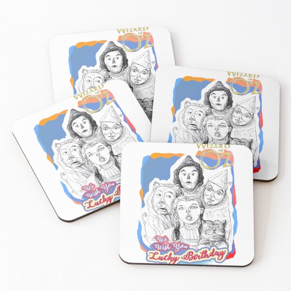 Item preview, Lucky Birthday From Wizard of OZ Characters (Ink Drawing by ACCI) designed and sold by VanyssaGraphics.