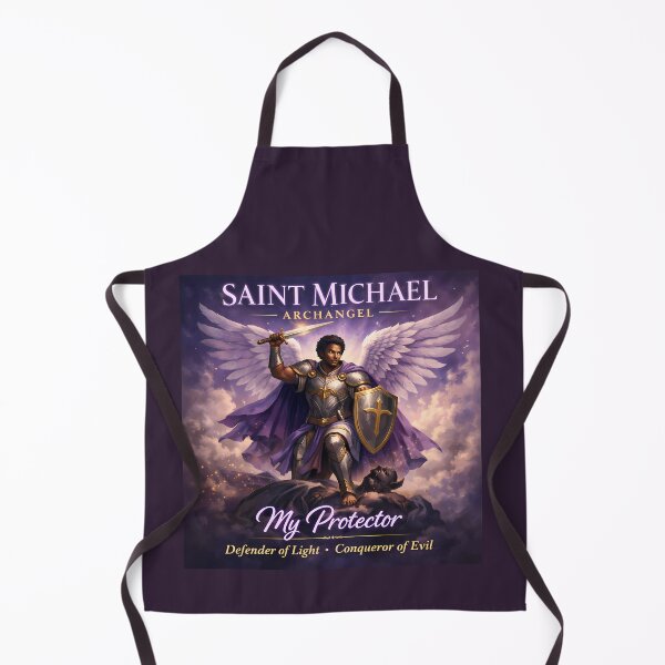 Item preview, Saint Michael the Archangel Christian Art designed and sold by WordsplusFabric.
