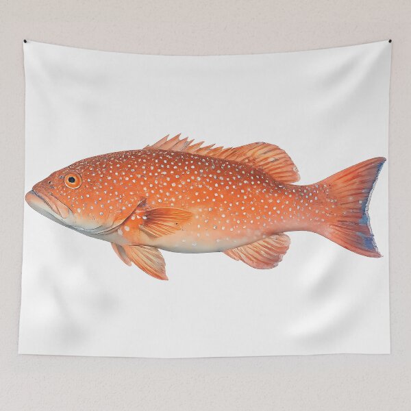 Item preview, Coral Trout Watercolour — Great Barrier Reef Fish designed and sold by Jaruart.