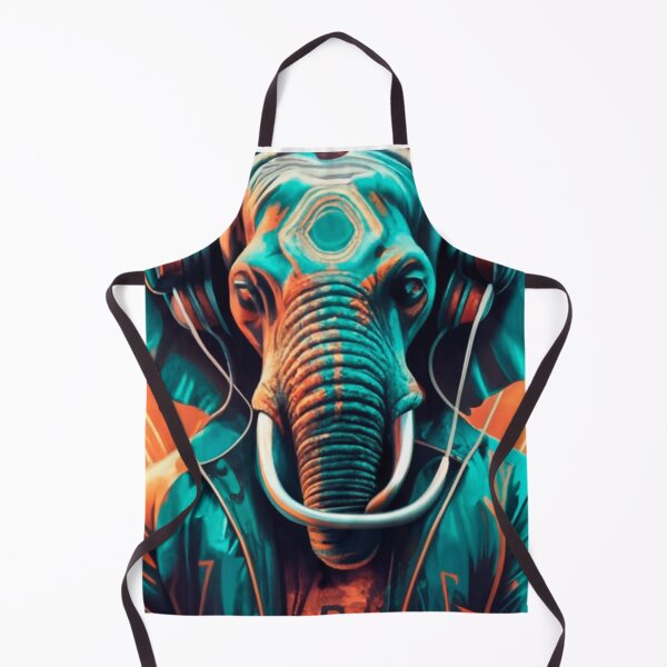 Item preview, Cyberpunk Elephant DJ - Futuristic Synthwave Music Art designed and sold by Outlet Raloel.