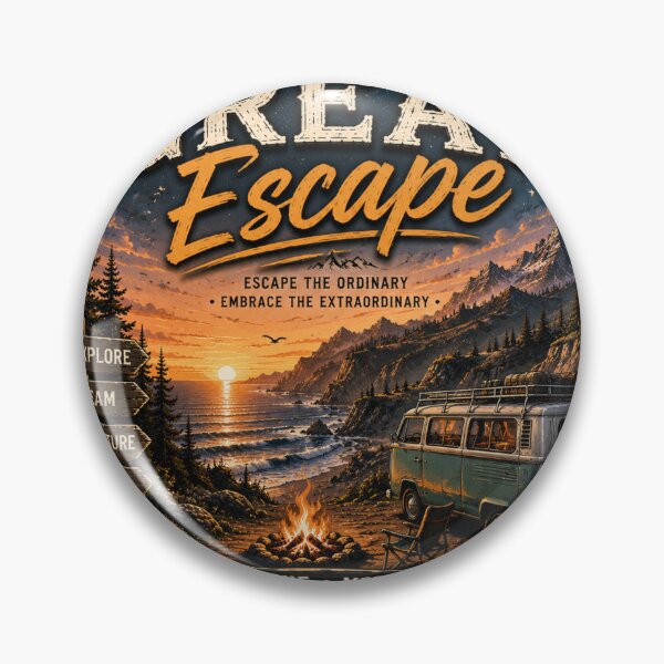 Item preview, The Great Escape – Escape the Ordinary, Embrace the Extraordinary | Premium Adventure Sticker designed and sold by Genesis-Ink.