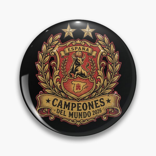 Item preview, Spain World Champions 2026 — Vintage Bull Crest designed and sold by David Mateo ArtWorks.