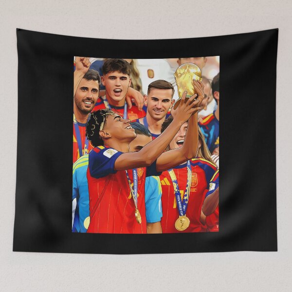 Item preview, Lamine Yamal - Spain - World Cup 2026 - Gavi - Dani Olmo - Ferran Torres designed and sold by cozygamerstore.