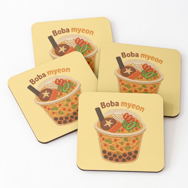 Item preview, Bubble Tea Ramen | Kawaii Boba Noodles Food Illustration designed and sold by Eathusiast.