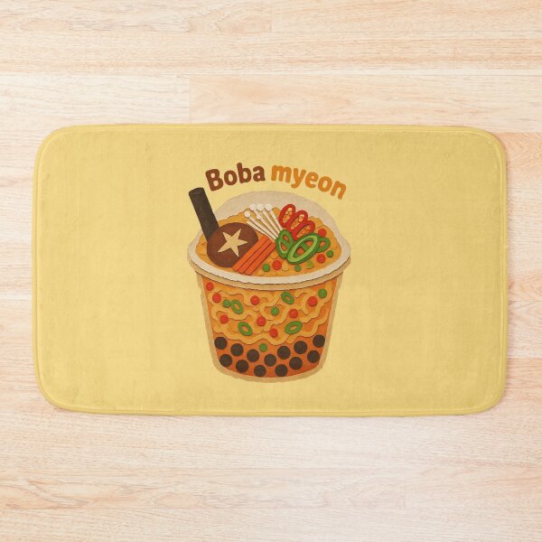 Item preview, Bubble Tea Ramen | Kawaii Boba Noodles Food Illustration designed and sold by Eathusiast.