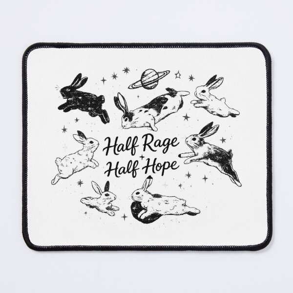 Item preview, Half Rage Half Hope,Rage Resistance Rabbit designed and sold by CloudyPress.