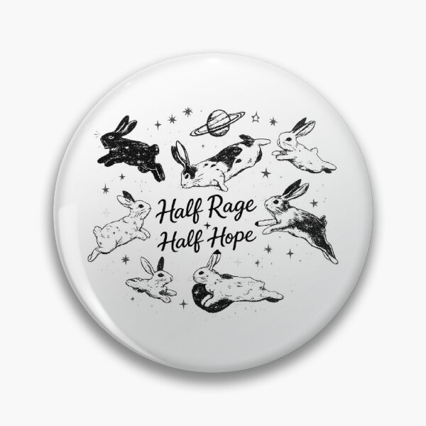 Item preview, Half Rage Half Hope,Rage Resistance Rabbit designed and sold by CloudyPress.