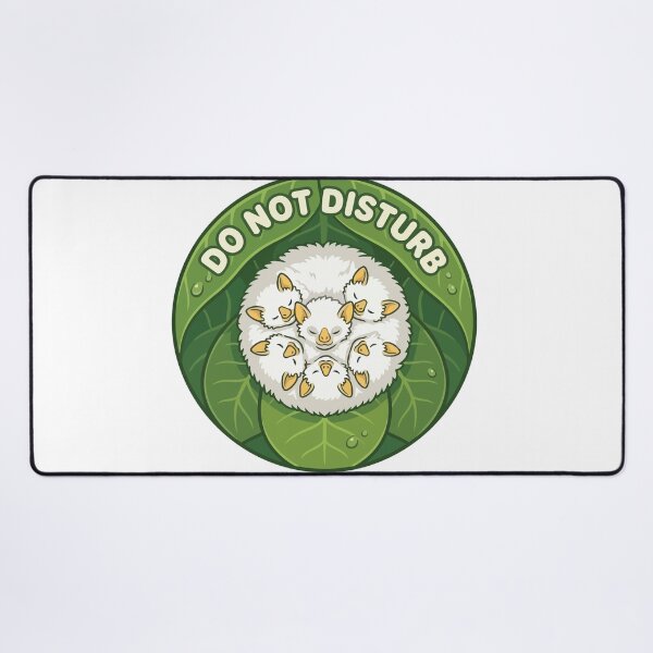 Item preview, Do Not Disturb Kawaii Honduran White Bat Sleepover designed and sold by Arc2020.