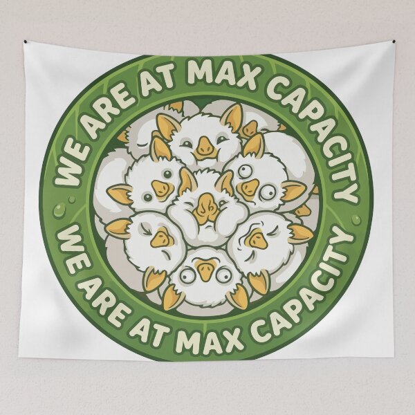 Item preview, Max Capacity Funny Honduran White Bat Squeezed Meme designed and sold by Arc2020.