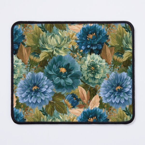 Item preview, Elegant Dahlias Flower  - Botanical Garden Pattern  - One Year Anniversary Gifts designed and sold by RoyalStarsPatts.