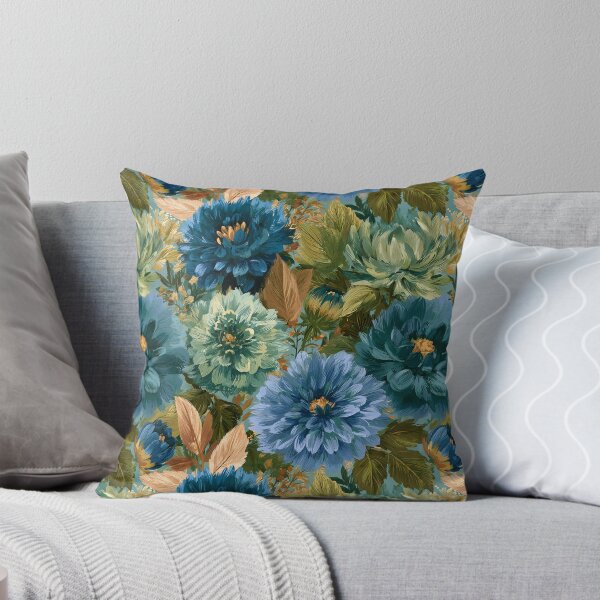 Item preview, Elegant Dahlias Flower  - Botanical Garden Pattern  - One Year Anniversary Gifts designed and sold by RoyalStarsPatts.