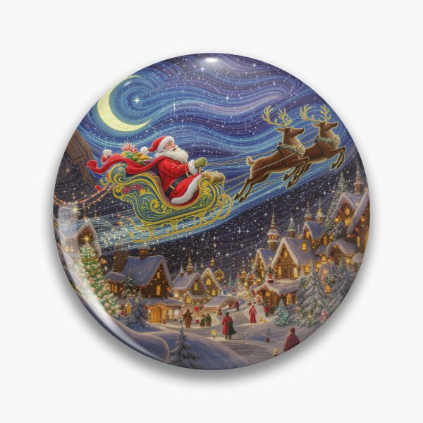 Item preview, Magical Christmas Village With Santa And His Sleigh designed and sold by GaffaDesigns.