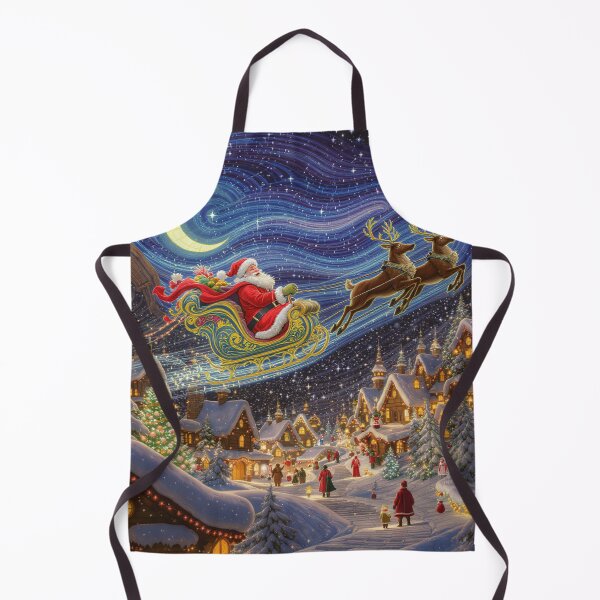 Item preview, Magical Christmas Village With Santa And His Sleigh designed and sold by GaffaDesigns.